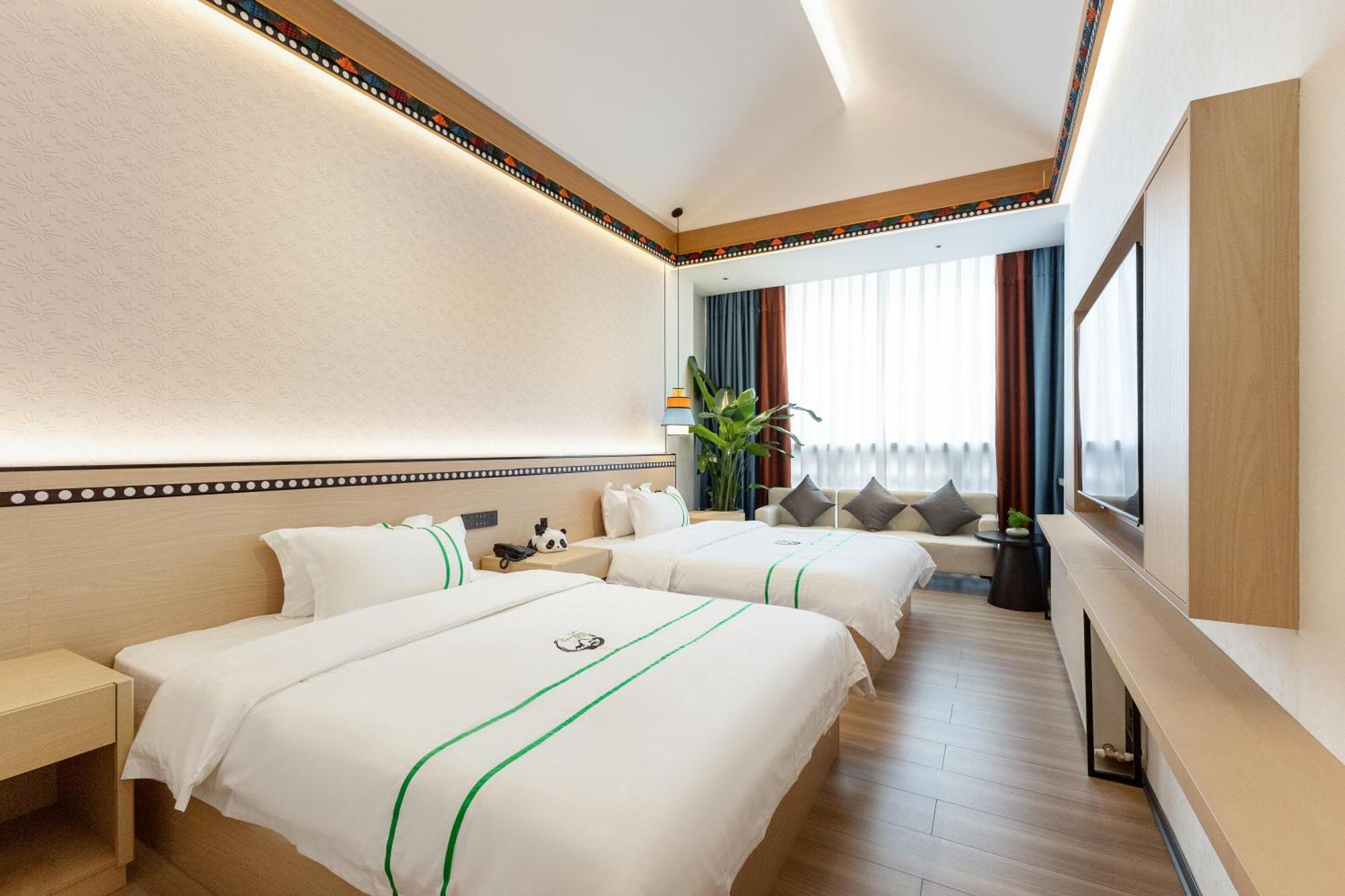 Xishu Garden Inn - Travel Agency Service - Car Rent Service - English Speaking Chengdu Exteriör bild